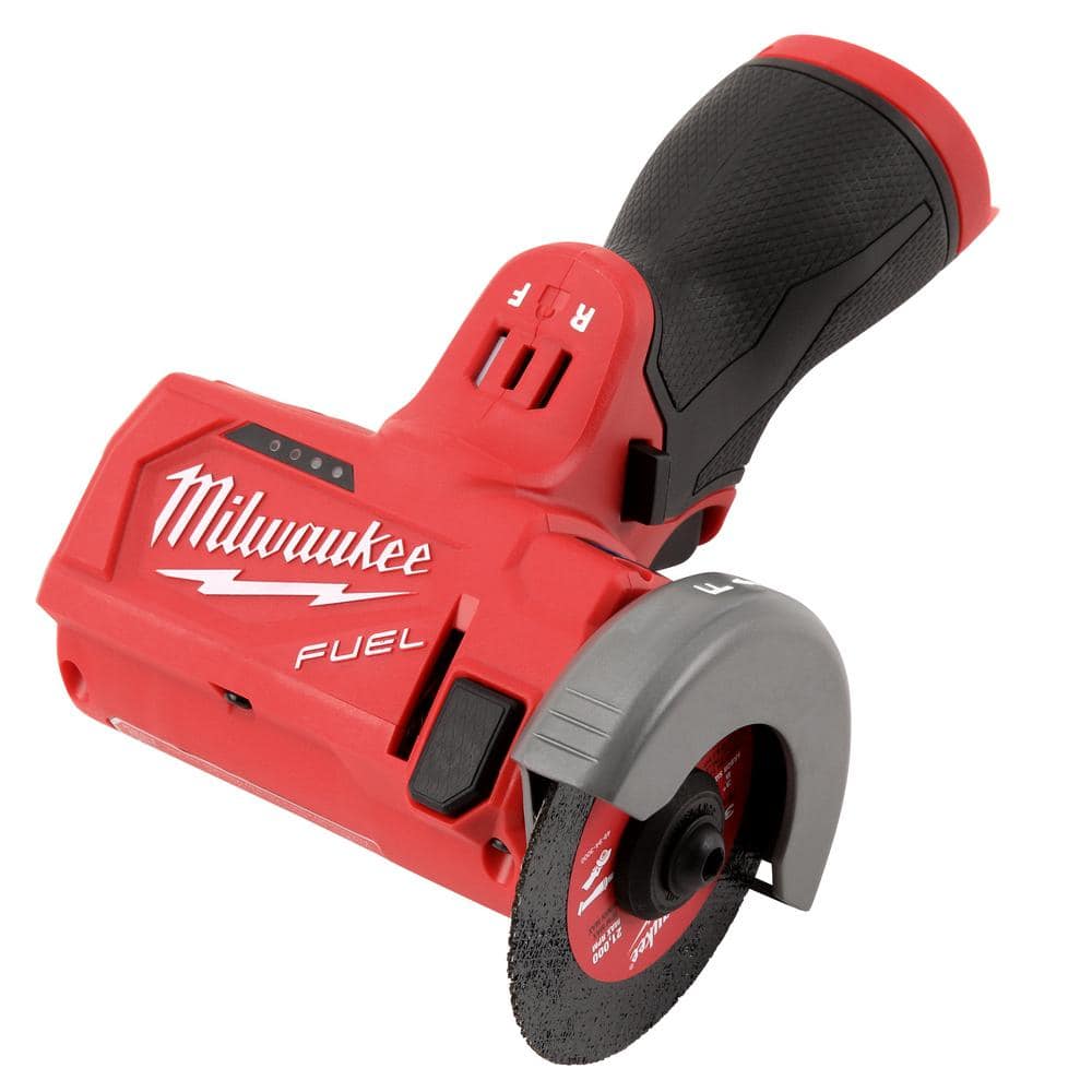 Milwaukee M12 FUEL 12V 3 in. Lithium-Ion Brushless Cordless Cut-Off Saw Kit with M12 HACKZALL Reciprocating Saw