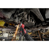 Milwaukee M12 FUEL 12V 3 in. Brushless Cordless Cut-Off Saw Kit + M12 3/8 in. Ratchet, with 5.0Ah & 2.5Ah Batteries
