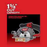 Milwaukee M12 FUEL 12-Volt Brushless 5-3/8 in. Cordless Circular Saw with 4.0Ah M12 Battery