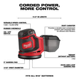 Milwaukee M18 18V Lithium‑Ion Cordless 6‑1/2 in. Circular Saw with M18 5 in. Random Orbit Sander