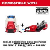 Milwaukee M18 FUEL ONE-KEY 18V Brushless Cordless 9 in. Cut-Off Saw Kit with (2) 12.0Ah Batteries, Rapid Charger & 100 ft. Bold Line Chalk Reel