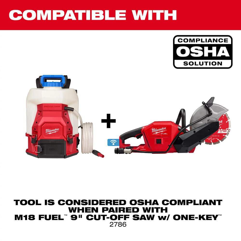 Milwaukee M18 FUEL ONE-KEY 18V Lithium-Ion Brushless Cordless 9 in. Cut-Off Saw Kit with (2) 12.0Ah Batteries & Rapid Charger