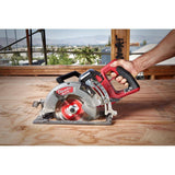 Milwaukee M18 FUEL 18V Lithium-Ion Cordless 7-1/4 in. Rear Handle Circ Saw w/3-1/2 in. 30-Degree Nailer, Two 6 Ah HO Batteries