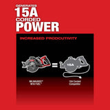 Milwaukee M18 FUEL 18-Volt 7-1/4 in. Cordless Rear-Handle Circular Saw Kit with 12.0Ah Battery and Rapid Charger