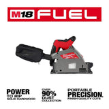 Milwaukee M18 FUEL 18V Lithium‑Ion Brushless Cordless 6-1/2 in. Plunge Track Saw Kit with Carbide Finish & General Purpose Blades