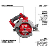 Milwaukee M18 FUEL 18V Lithium-Ion Brushless Cordless 7-1/4 in. Circular Saw (Tool-Only) 2834-20