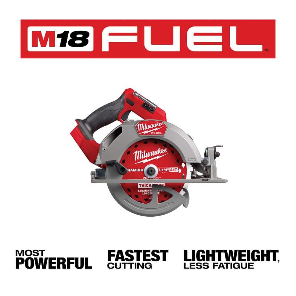 Milwaukee M18 FUEL 18V Lithium-Ion Brushless Cordless 7-1/4 in. Circular Saw (Tool-Only) 2834-20