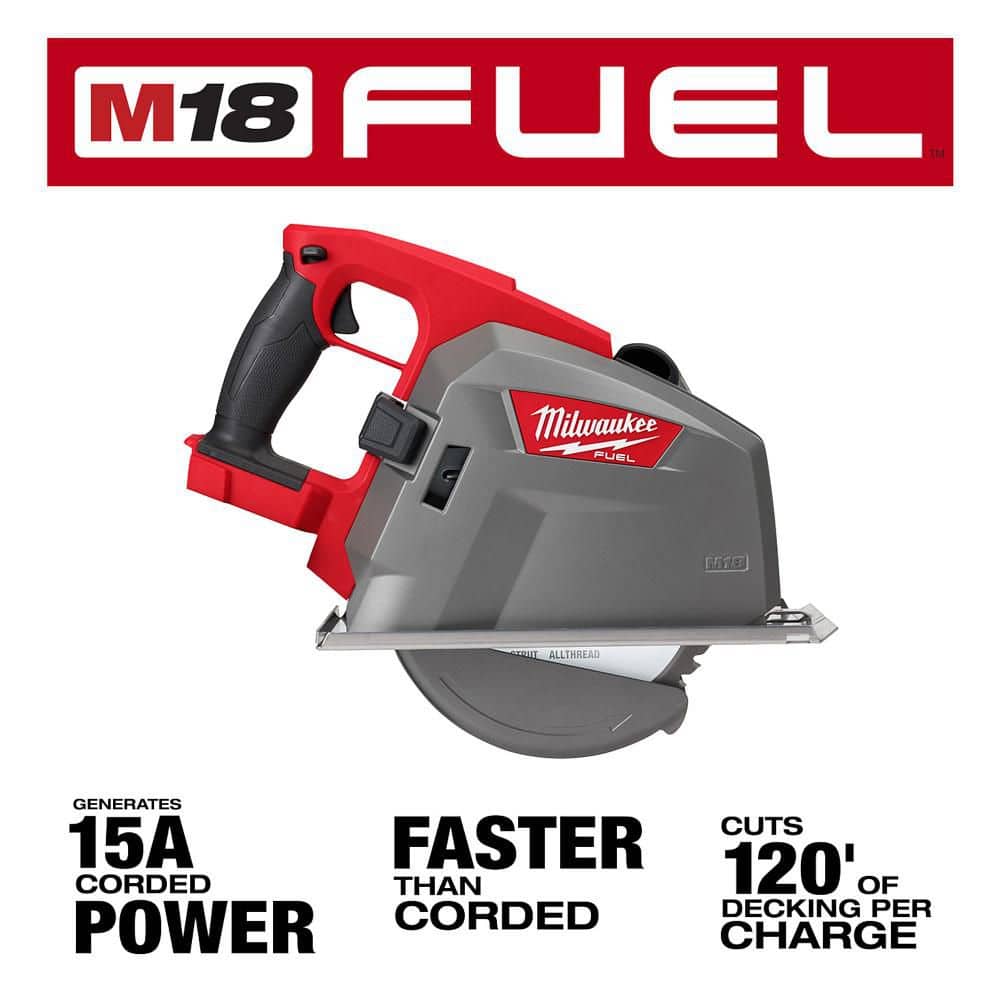 Milwaukee M18 FUEL 18V 8 in. Brushless Cordless Metal-Cutting Circular Saw Kit with 8.0Ah Battery and Rapid Charger
