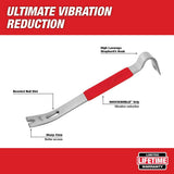 Milwaukee 19 oz. Smooth Face Poly/Fiberglass Handle Hammer with 15 in. Pry Bar