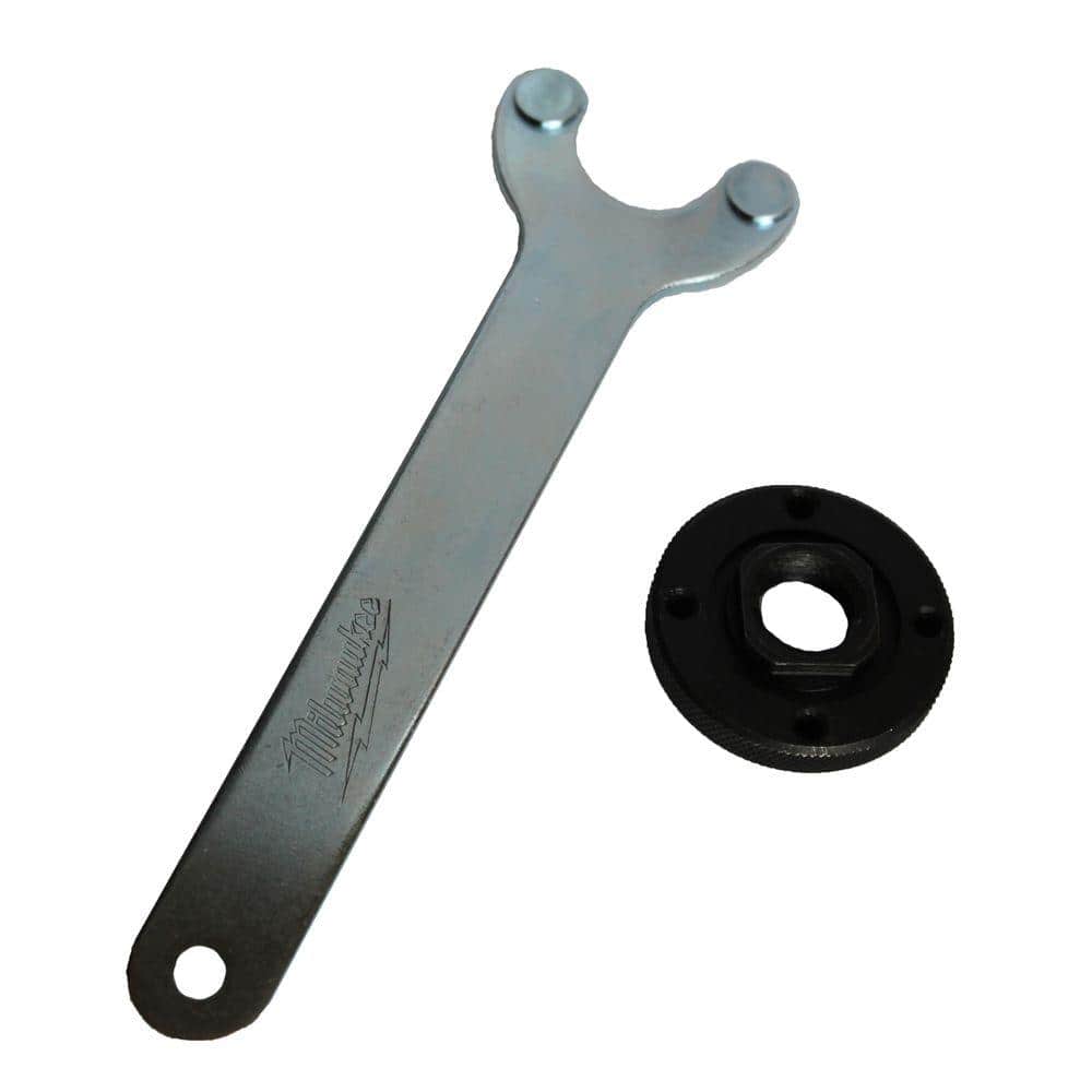 Milwaukee Spanner Wrench and Lock Nut Combination Kit, 5/8 in.-11, 6 in. Wrench