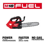 Milwaukee M18 FUEL 14 in. & 12 in. Top Handle 18V Brushless Cordless Chainsaw Combo (Tool-Only, 2-Tool)