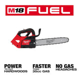 Milwaukee M18 FUEL 14 in. & 12 in. Top Handle 18V Brushless Cordless Chainsaw Combo (Tool-Only, 2-Tool)