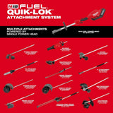 Milwaukee M18 FUEL 14 in. Top Handle 18V Lithium-Ion Brushless Cordless Chainsaw w/ String Trimmer, 8.0 Ah Battery, Charger