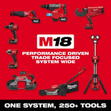 Milwaukee M18 FUEL 14 in. Top Handle 18V Lithium-Ion Brushless Cordless Chainsaw w/ String Trimmer, 8.0 Ah Battery, Charger