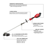 Milwaukee M18 FUEL 14 in. Top Handle 18V Lithium-Ion Brushless Cordless Chainsaw & String Trimmer/Blower Combo Kit (3-Tool)