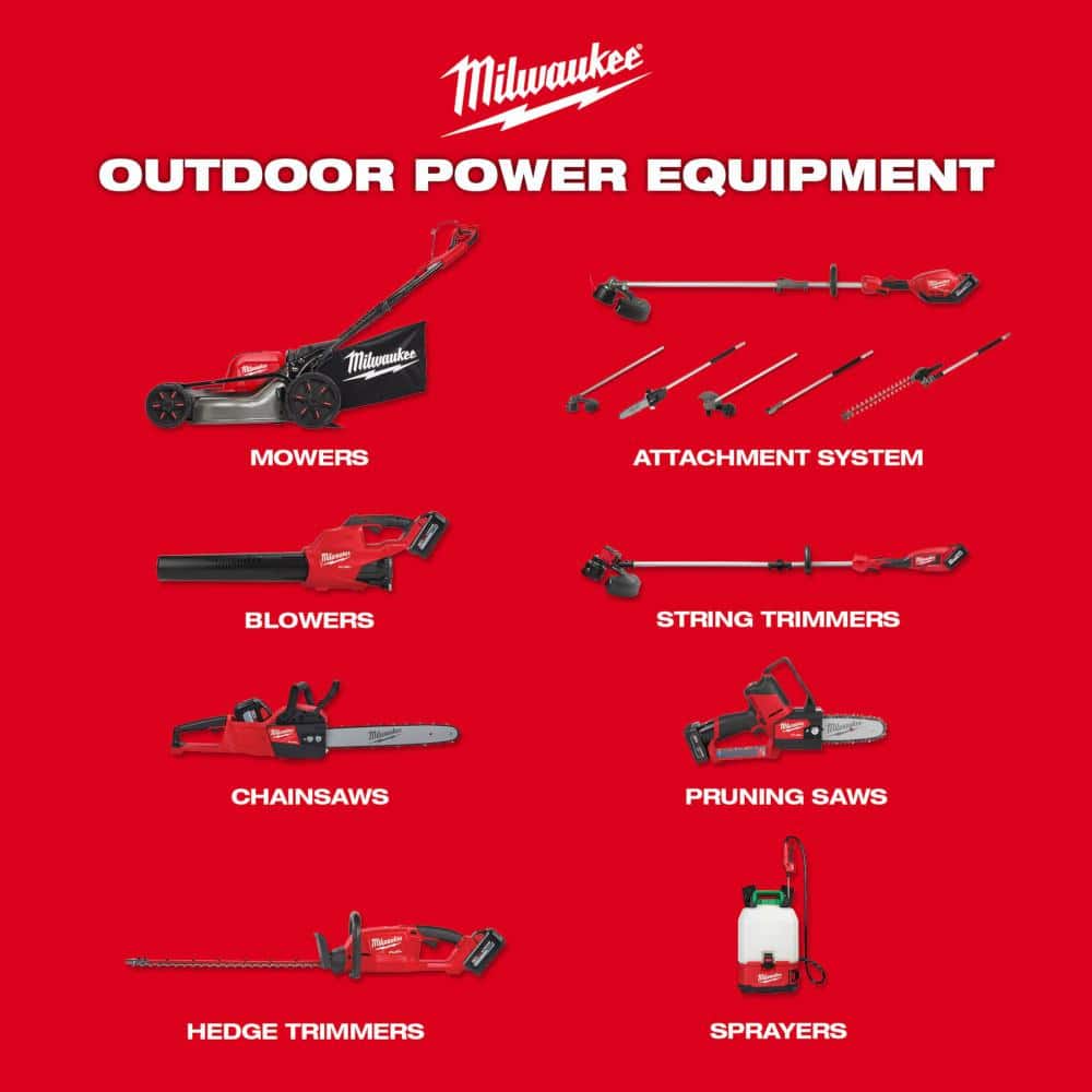 Milwaukee M18 FUEL 14 in. Top Handle 18V Lithium-Ion Brushless Cordless Chainsaw & String Trimmer/Blower Combo Kit (3-Tool)