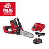 Milwaukee M18 FUEL 8 in. 18V Brushless HATCHET Pruning Saw Kit with XC6.0 Battery & Rapid Charger