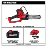 Milwaukee M18 FUEL 18V Brushless 8 in. HATCHET Cordless Pruning Saw with M18 REDLITHIUM FORGE XC 8.0 Ah Battery Pack