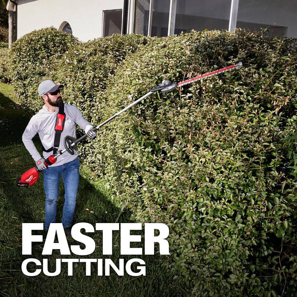 Milwaukee M18 FUEL 18V 24 in. Brushless Cordless Extended Pole Articulating Hedge Trimmer (Tool-Only) – 3035-20