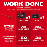 Milwaukee M18 FUEL 18V 24 in. Brushless Cordless Pole Articulating Hedge Trimmer (Tool-Only)