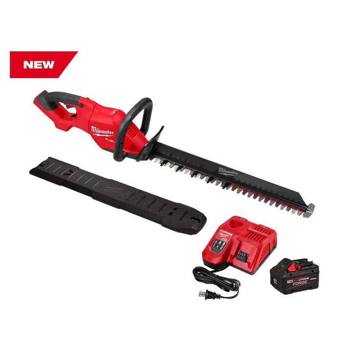 Milwaukee M18 FUEL 24" Cordless Hedge Trimmer Kit with 8.0 Ah FORGE Battery & Rapid Charger, 3033-21