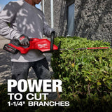 Milwaukee M18 FUEL 30" Cordless Hedge Trimmer Kit with 8.0 Ah Battery and Charger