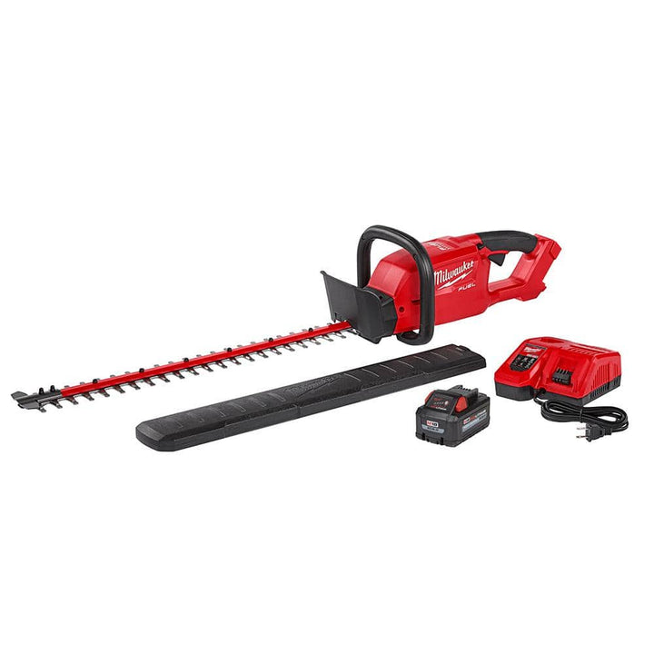 Milwaukee M18 FUEL 18V 24 in. Brushless Cordless Hedge Trimmer Kit with 8.0 Ah Battery and Charger