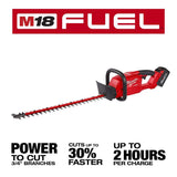 Milwaukee M18 FUEL 18V 24 in. Brushless Cordless Hedge Trimmer Kit with 8.0 Ah Battery and Charger