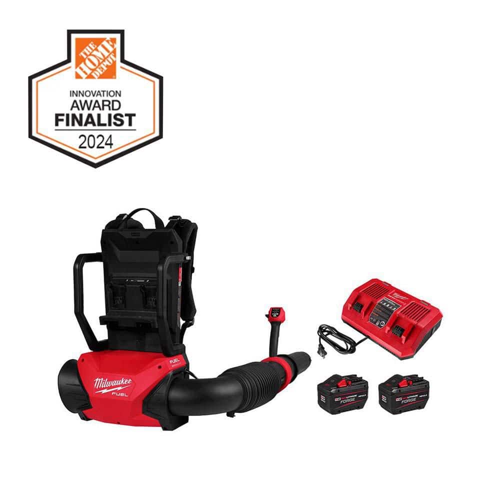 Milwaukee M18 FUEL 155 MPH 650 CFM Brushless Cordless Backpack Blower with Batteries and Charger