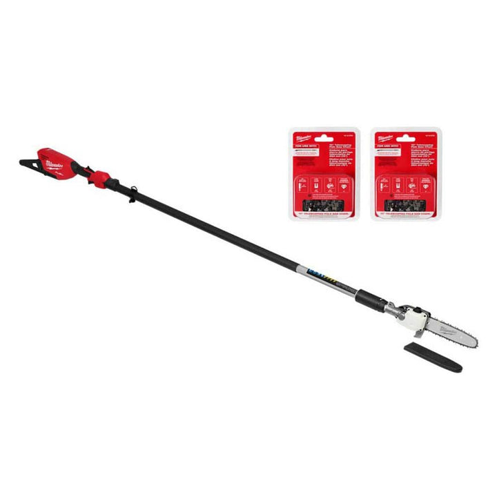 Milwaukee M18 FUEL 10 in. 18V Lithium‑Ion Brushless Cordless Telescoping Pole Saw, 13 ft. Reach (Tool‑Only)
