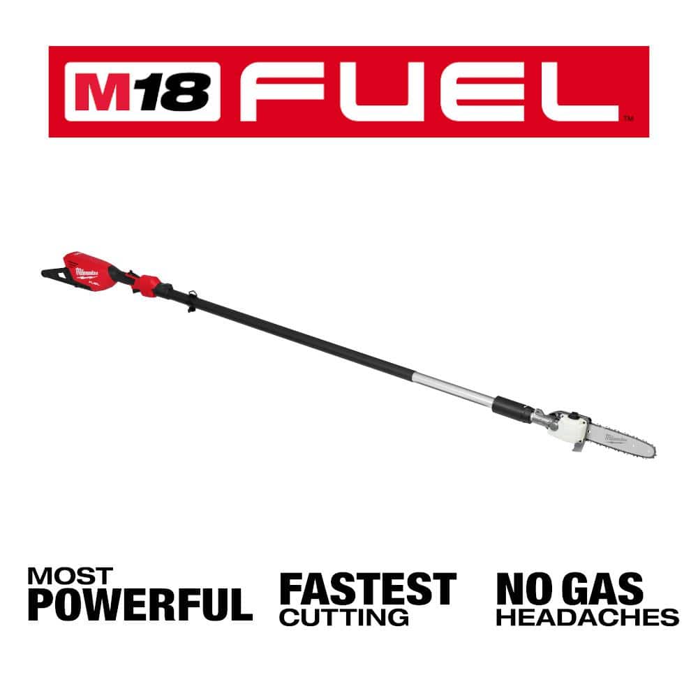 Milwaukee M18 FUEL 10 in. 18V Lithium‑Ion Brushless Cordless Telescoping Pole Saw, 13 ft. Reach (Tool‑Only)