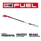 Milwaukee M18 FUEL 10 in. 18V Lithium‑Ion Brushless Cordless Telescoping Pole Saw, 13 ft. Reach (Tool‑Only)