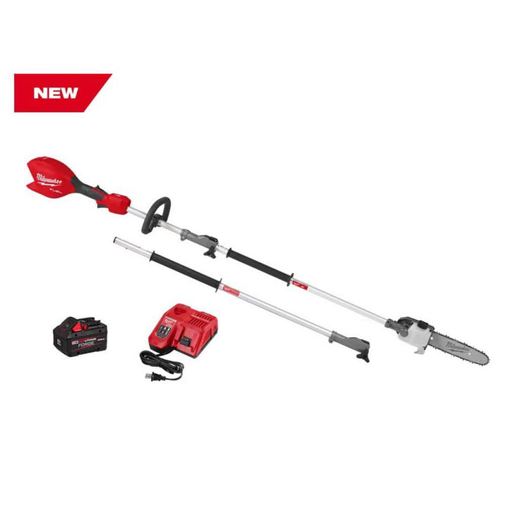 Milwaukee M18 Fuel 10" Cordless Pole Saw Kit with QUIK-LOK and 8.0Ah Battery
