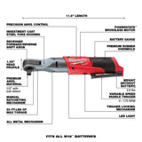 Milwaukee M12 FUEL 12-Volt Lithium-Ion Brushless Cordless 1/2 in. Ratchet and Rivet Tool with Two 3.0 Ah Batteries