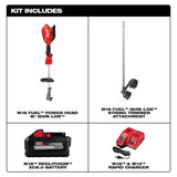 Milwaukee M18 FUEL 18-Volt Cordless Brushless String Trimmer with QUIK-LOK, 14–16 in. Cutting Swath, with M18 5.0Ah Battery