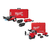 Milwaukee MX FUEL Cordless Handheld Core Drill Kit + M18 FUEL 1-1/8 in. SDS‑Plus Rotary Hammer/Dust Extractor Kit