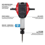 Milwaukee MX FUEL Cordless 1-1/8 in. Breaker Kit + M18 FUEL ONE-KEY 18V Brushless 9 in. Cut-Off Saw Combo (Model MXF368-1XC-2786-22HD)