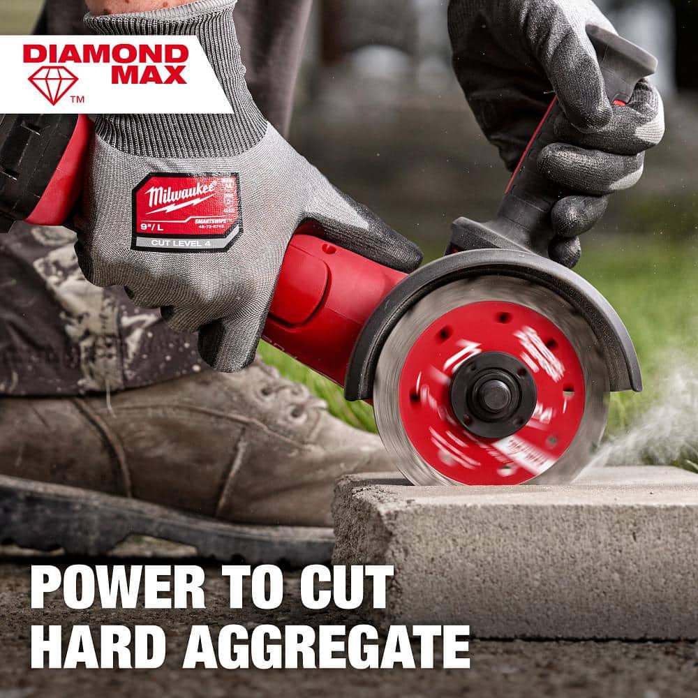 Milwaukee 7 in. DIAMOND MAX Turbo General Purpose Diamond Blade, DM 7/8"–5/8" Arbor