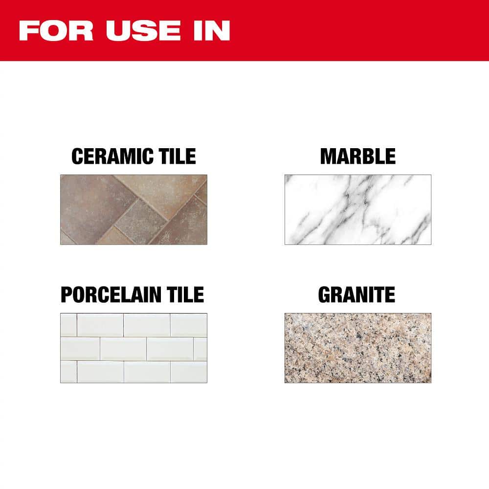 Milwaukee 4 in. Continuous Tile Diamond Blade – 7/8"/20mm/5/8" Arbor, 15,000 RPM
