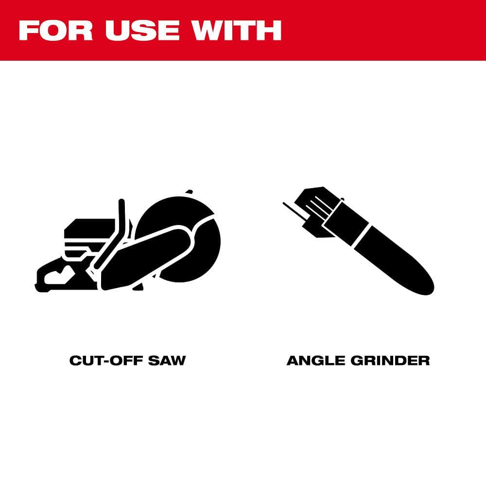 Milwaukee 4.5 in. Multi‑Material Diamond Blade, Vacuum Brazed, Segmented Rim, 7/8"–20mm–5/8" Arbor