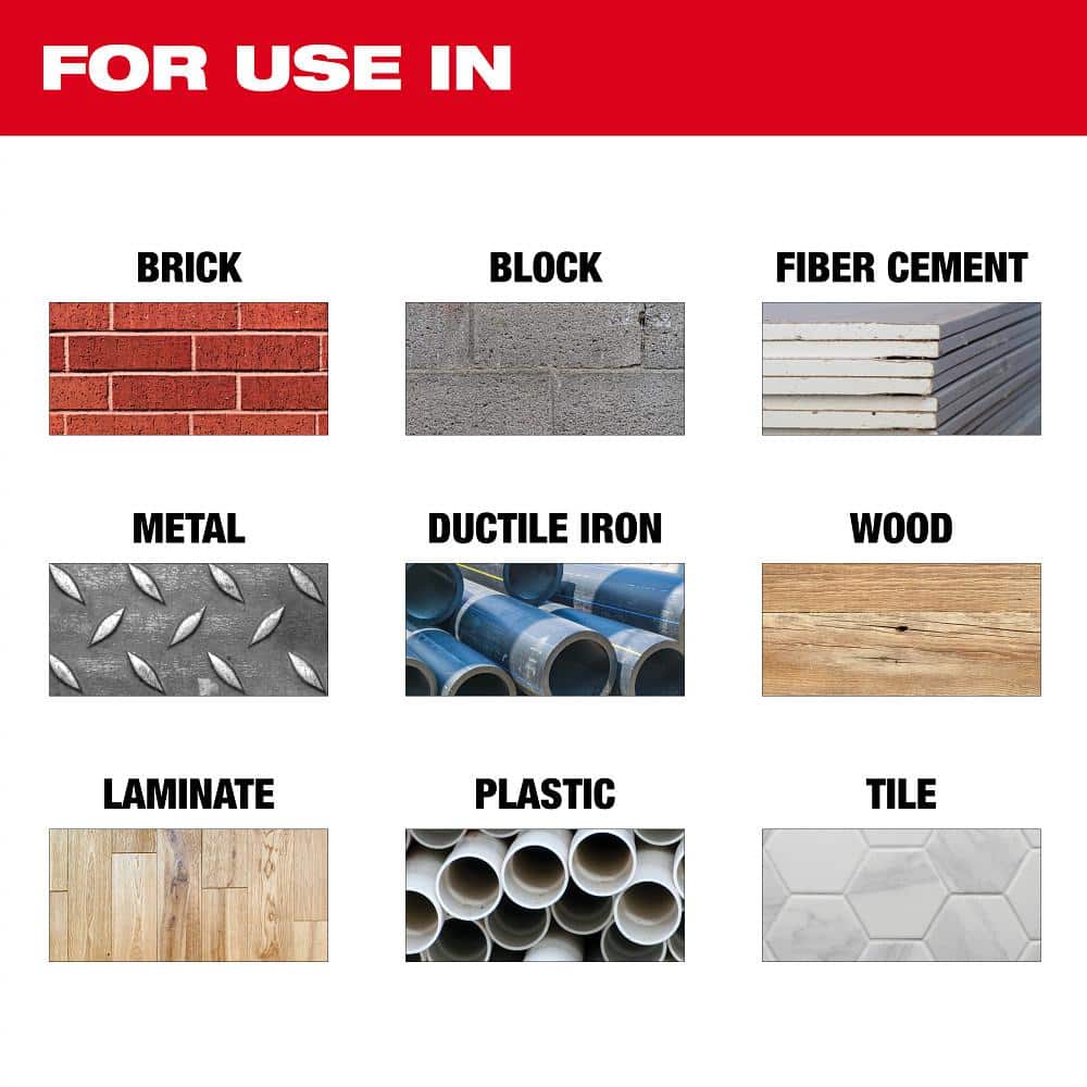 Milwaukee 4.5 in. Multi‑Material Diamond Blade, Vacuum Brazed, Segmented Rim, 7/8"–20mm–5/8" Arbor