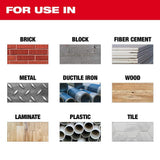 Milwaukee 4.5 in. Multi‑Material Diamond Blade, Vacuum Brazed, Segmented Rim, 7/8"–20mm–5/8" Arbor