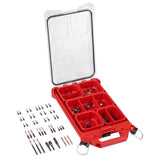 Milwaukee SHOCKWAVE Impact Duty Alloy Steel Driver Bit Set with PACKOUT Low-Profile Organizer, 90-Piece