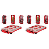 Milwaukee SHOCKWAVE Impact Duty Alloy Steel Screw Driver Bit Set with (2) PACKOUT Cases, 120-Piece