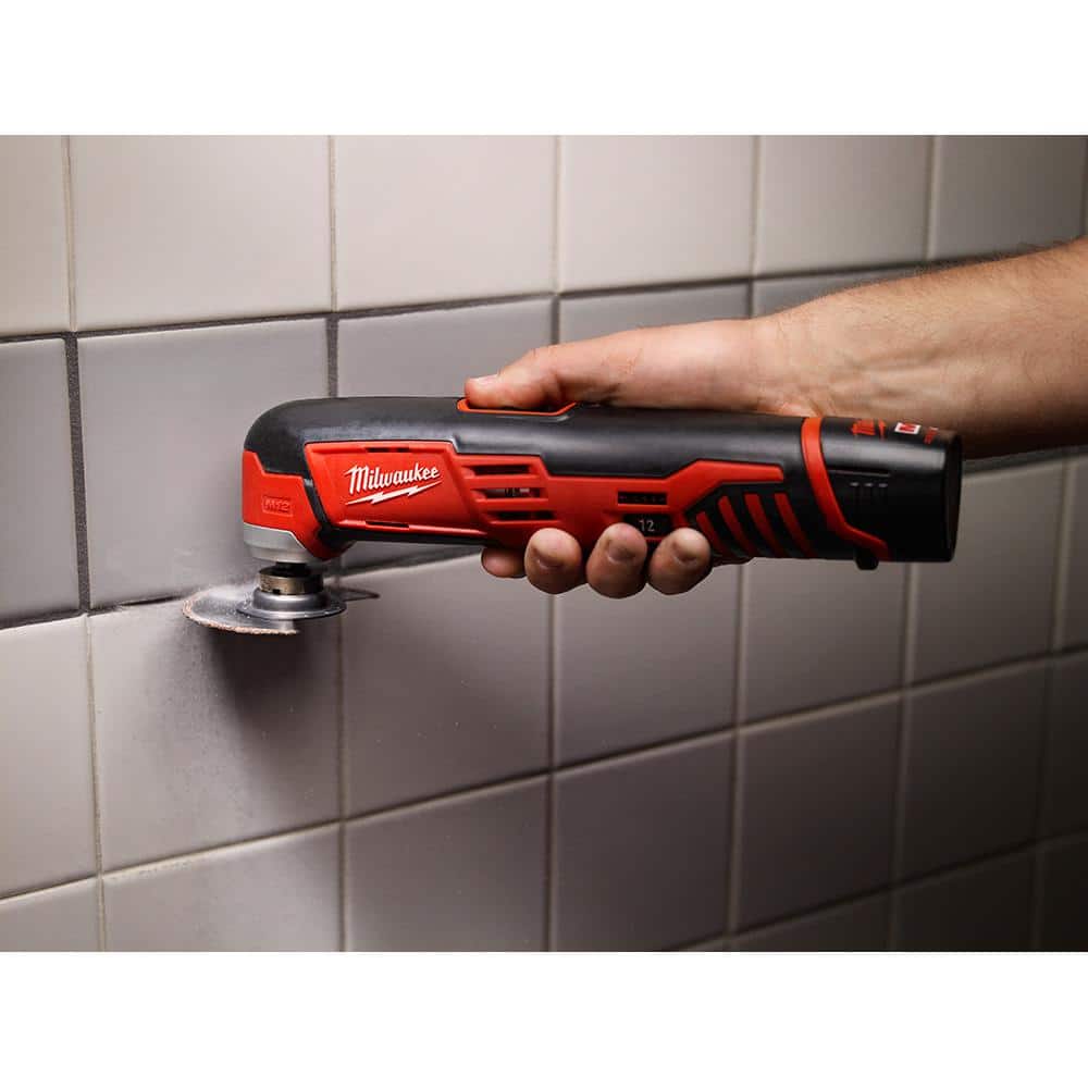 Milwaukee M12 12V Lithium-Ion Cordless 1/4 in. Hex Screwdriver Kit with M12 Lithium-Ion Cordless Multi-Tool (Tool Only)