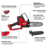 Milwaukee M18 FUEL Brushless Cordless 21 in. Dual-Battery Self-Propelled Lawn Mower with 8 in. Pruning Saw, (2) 12.0Ah Batteries & Charger