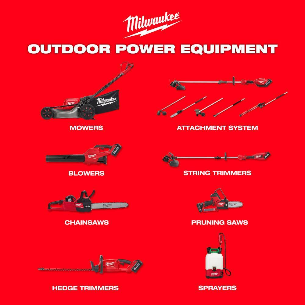 Milwaukee M18 FUEL Brushless Cordless 21 in. Walk Behind Dual Battery Self-Propelled Mower w/(2)12Ah Batteries & Polarized Glasses