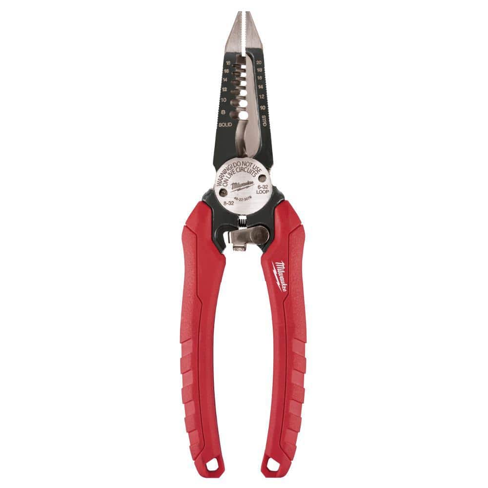 Milwaukee Electrician's Hand Tool Set with Tool Pouch, 5-Piece (48-22-8111/48-22-2202/48-22-3079)