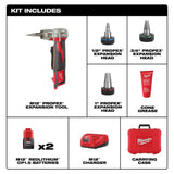 Milwaukee M12 12-Volt Lithium-Ion Cordless ProPEX Expansion Tool Kit with Free M12 FUEL HACKZALL Reciprocating Saw (2432-22-2520-20)
