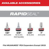 Milwaukee M12 FUEL ProPEX Expansion Tool with 1/2 in. to 1 in. RAPID SEAL ProPEX Expander Heads & M12 PVC Pipe Shear